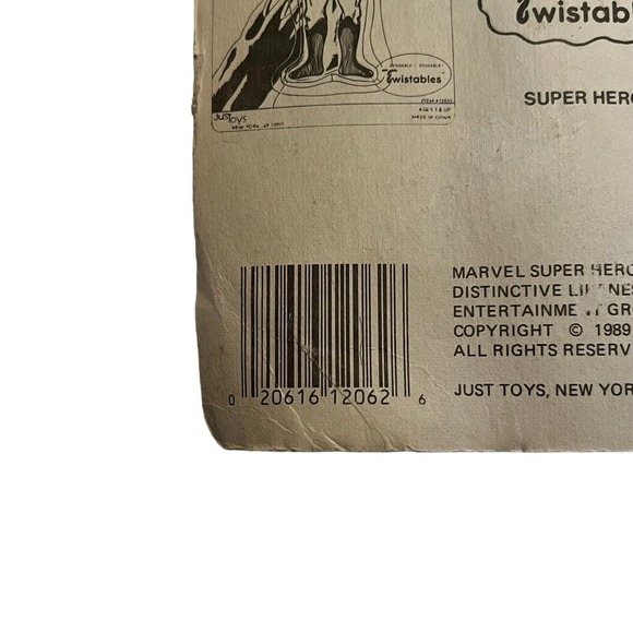 Captain America Marvel Twistables Superhero Action Figure 50th Ann 1989 NEW RARE - Picture 9 of 9